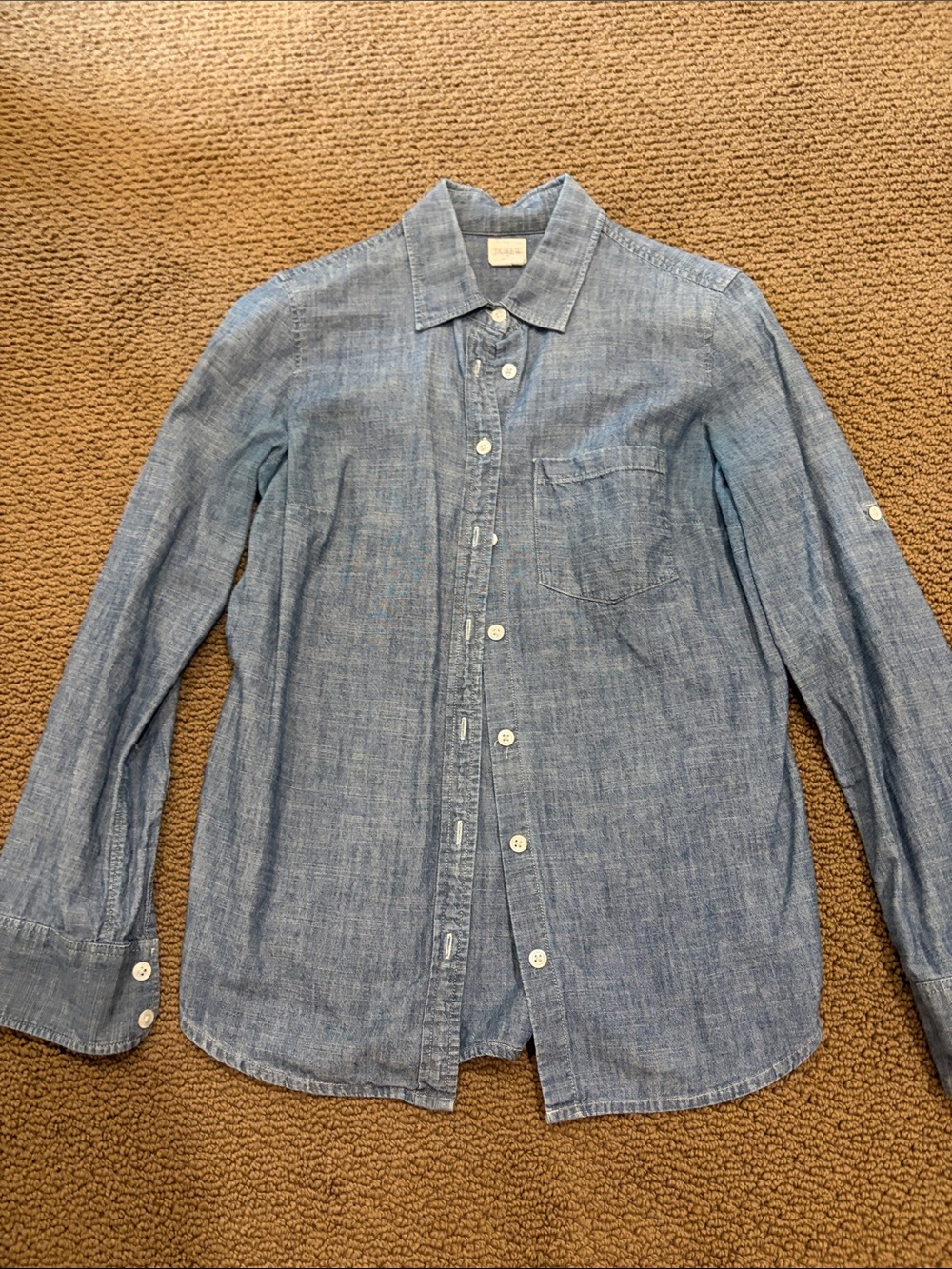 J.Crew women's classic chambray button-down shirt